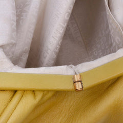 Lambskin Camellia Frame Clutch