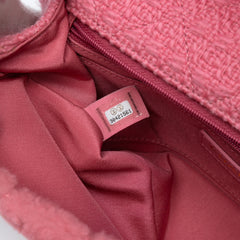 CC Quilted Shearling and Tweed Single Flap