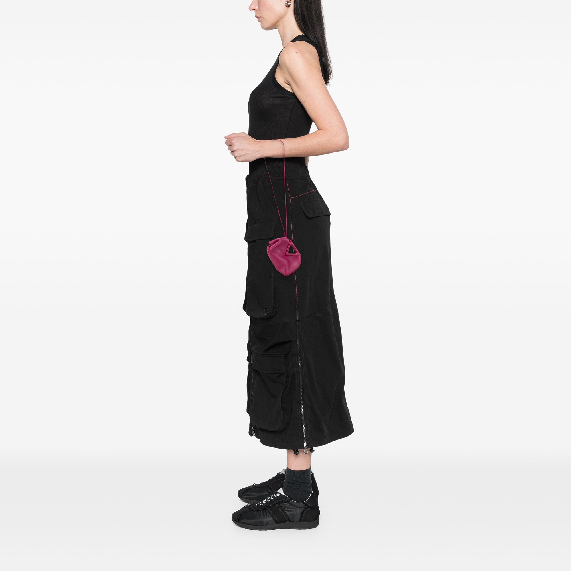 Leather Point Coin Purse Satchel