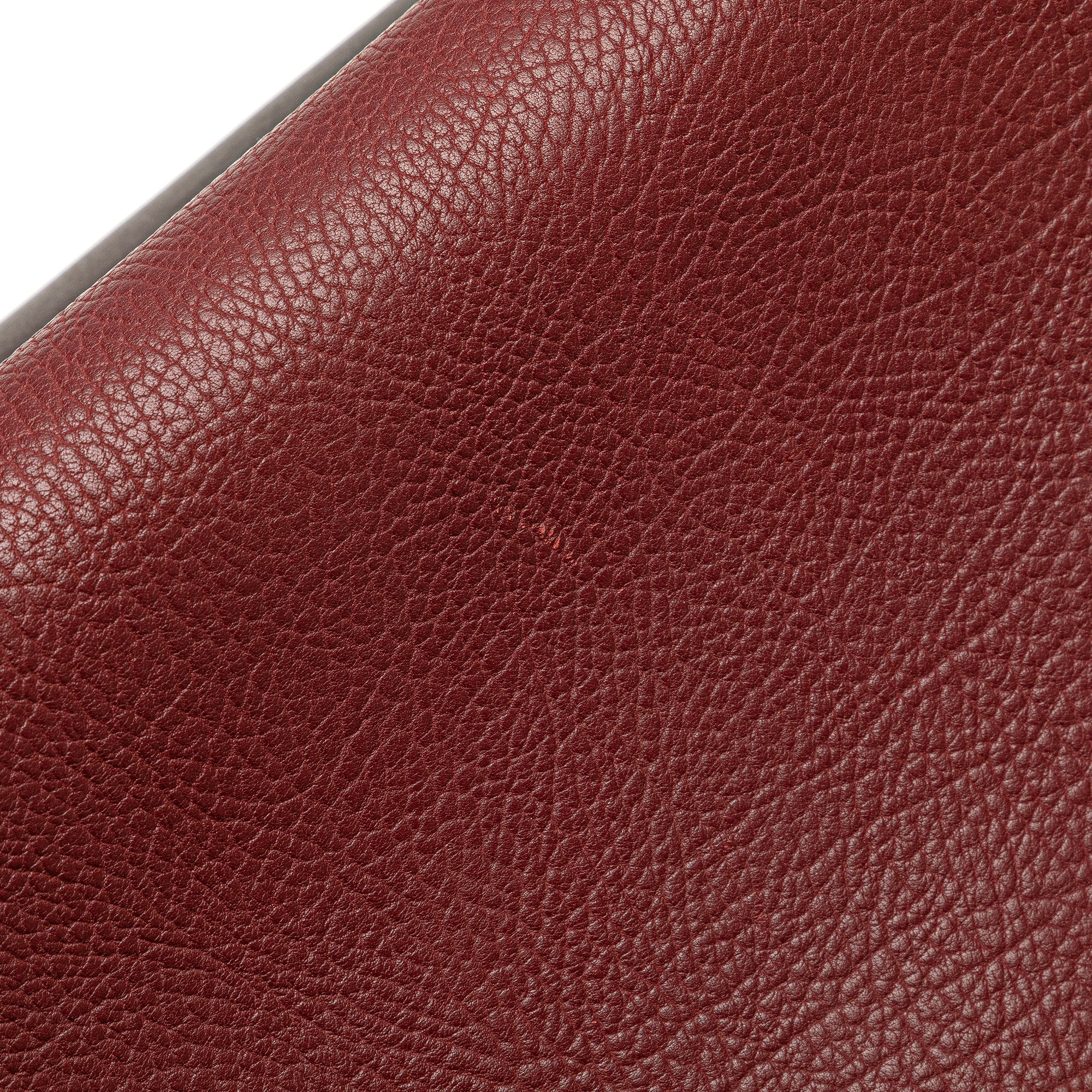 Medium Tricolor Leather Trapeze Satchel