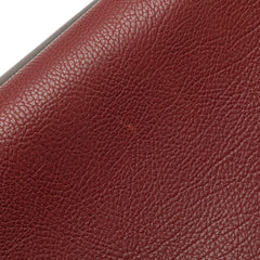 Medium Tricolor Leather Trapeze Satchel