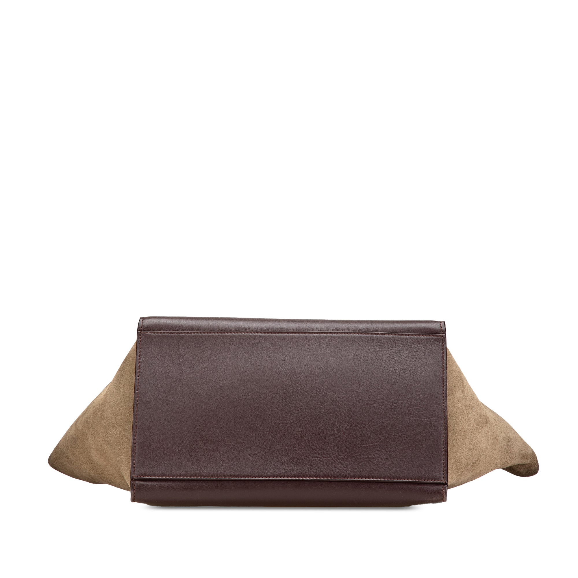 Medium Tricolor Leather Trapeze Satchel
