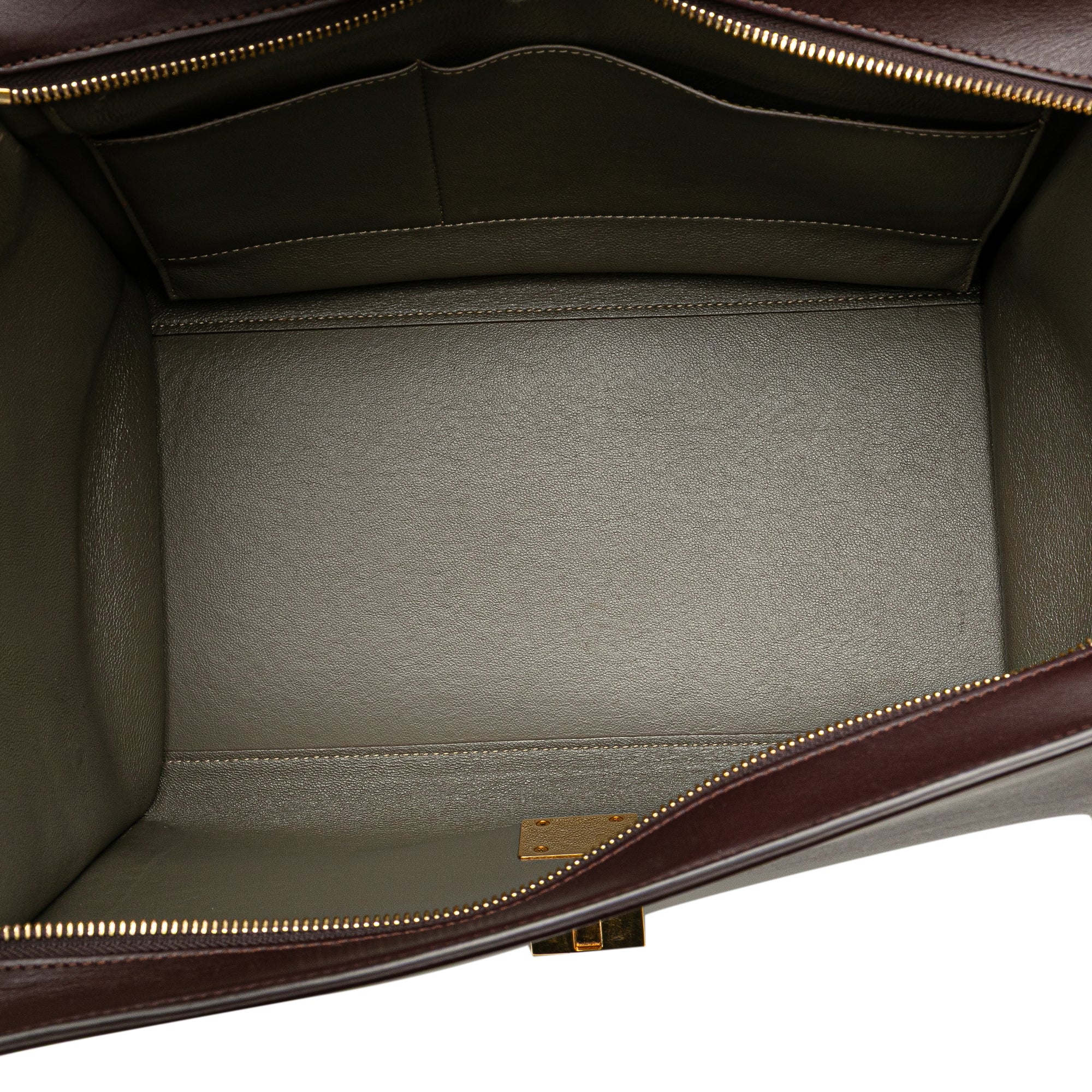 Medium Tricolor Leather Trapeze Satchel