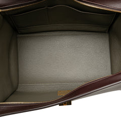 Medium Tricolor Leather Trapeze Satchel