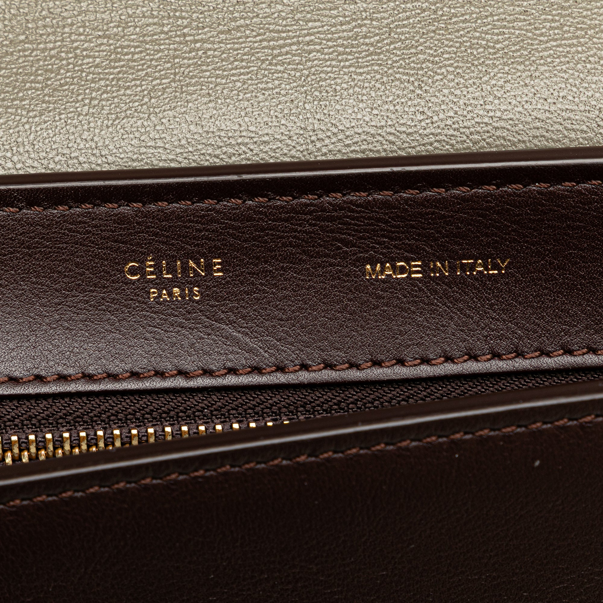 Medium Tricolor Leather Trapeze Satchel