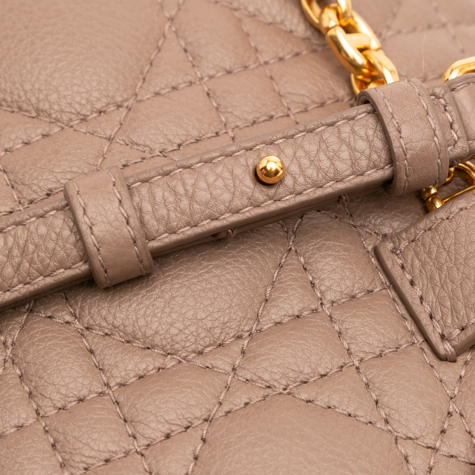 Calfskin Cannage Caro Belt Bag