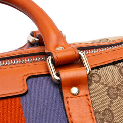 Medium GG Canvas Web Joy Boston Bag