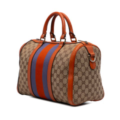 Medium GG Canvas Web Joy Boston Bag