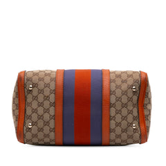Medium GG Canvas Web Joy Boston Bag