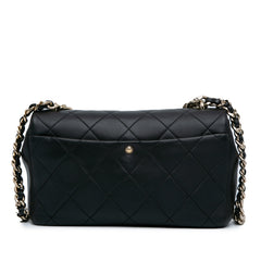 Small Lambskin Elegant Chain Single Flap