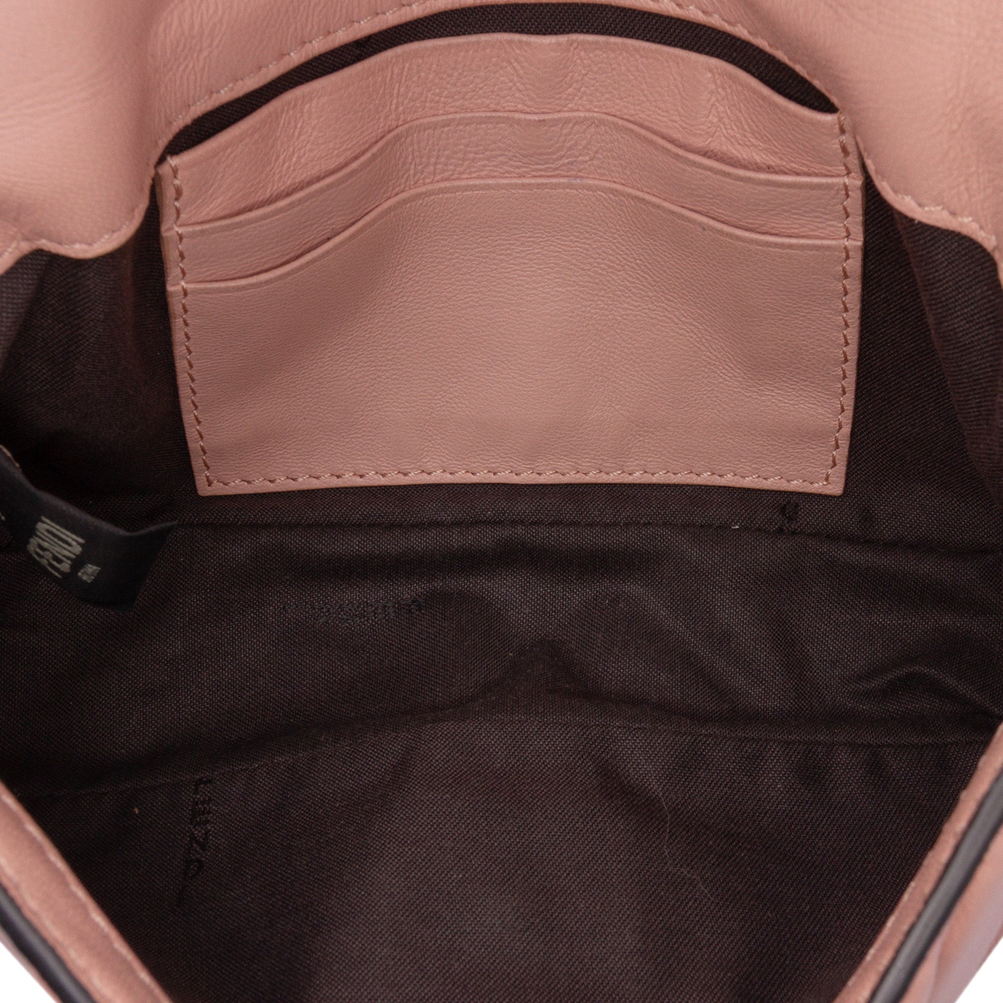 Mini Zucca Embossed Leather Baguette Satchel