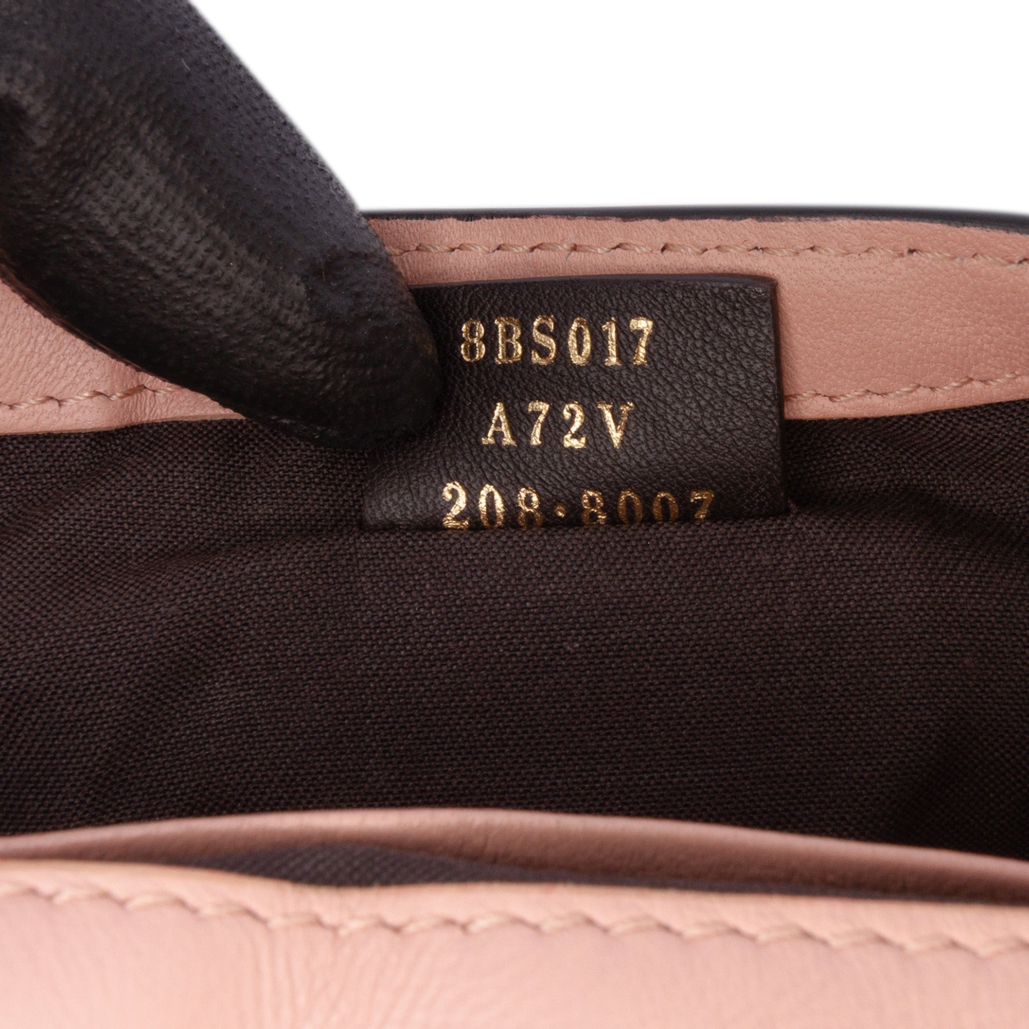 Mini Zucca Embossed Leather Baguette Satchel
