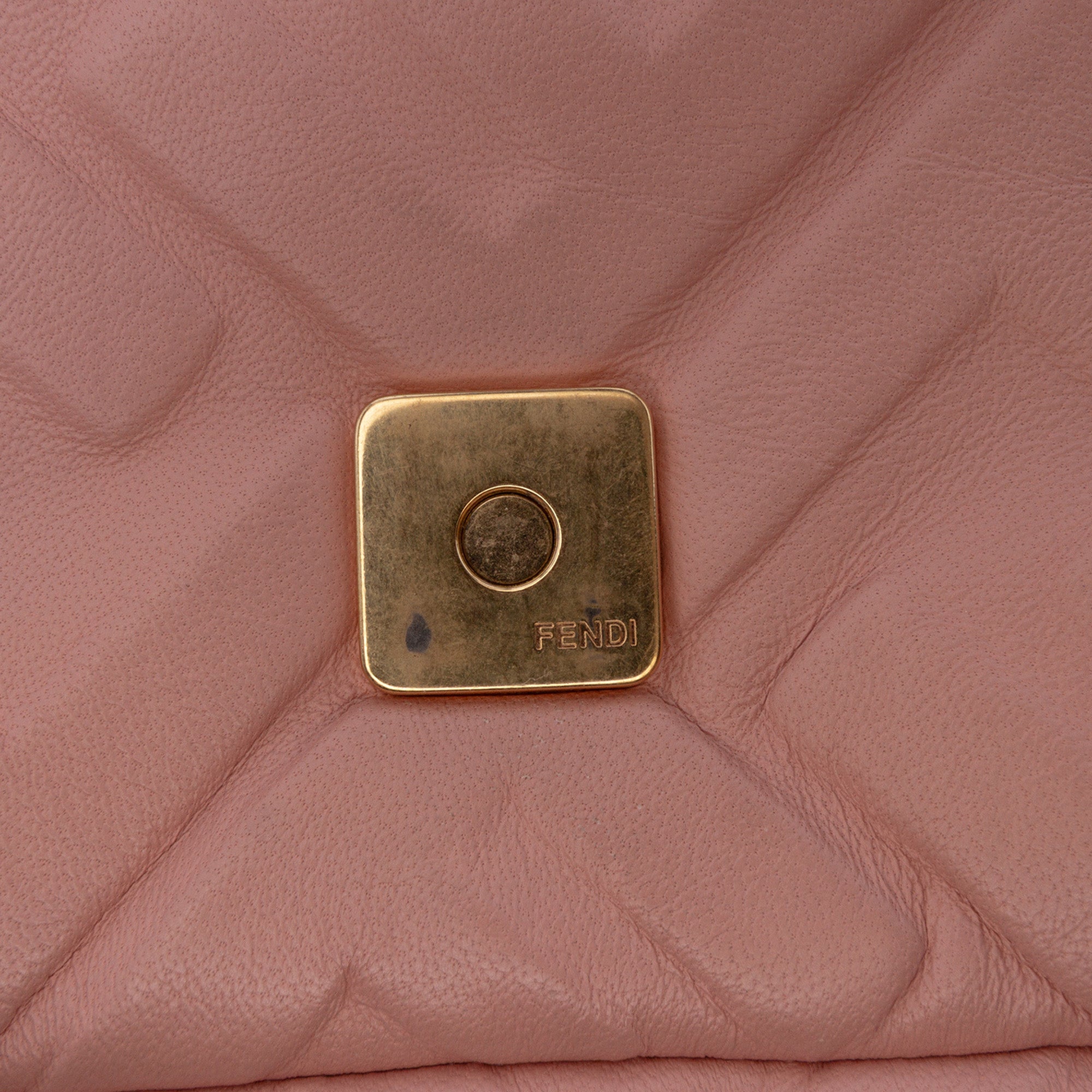 Mini Zucca Embossed Leather Baguette Satchel