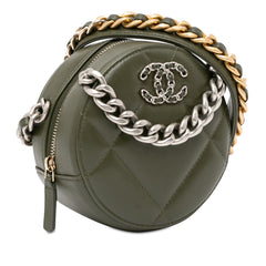 Lambskin 19 Round Clutch with Chain_1