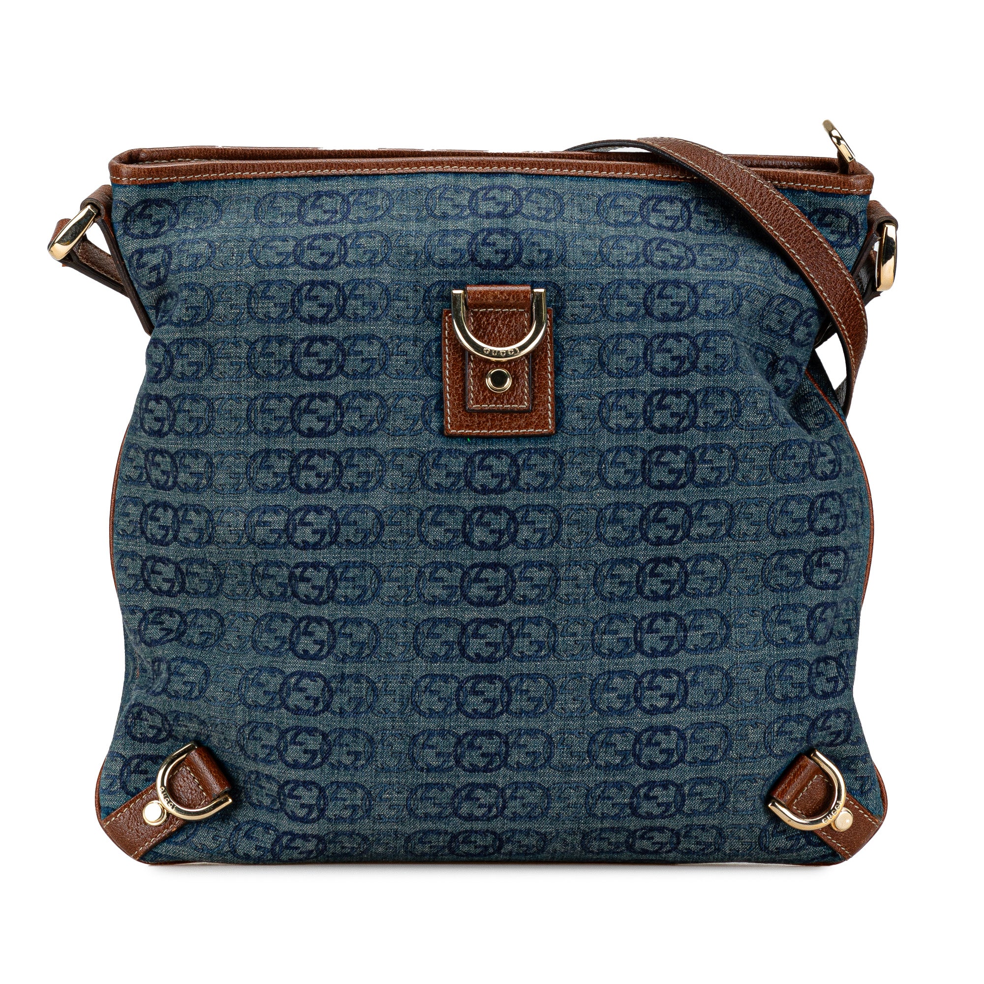 GG Denim Abbey D Ring Crossbody