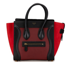 Micro Tricolor Calfskin Luggage Tote