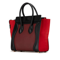 Micro Tricolor Calfskin Luggage Tote