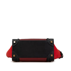 Micro Tricolor Calfskin Luggage Tote