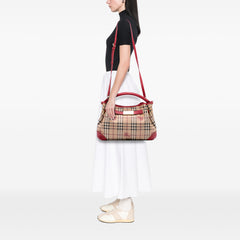 Medium Haymarket Check Coated Canvas Willenmore Hobo