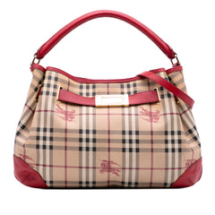 Medium Haymarket Check Coated Canvas Willenmore Hobo