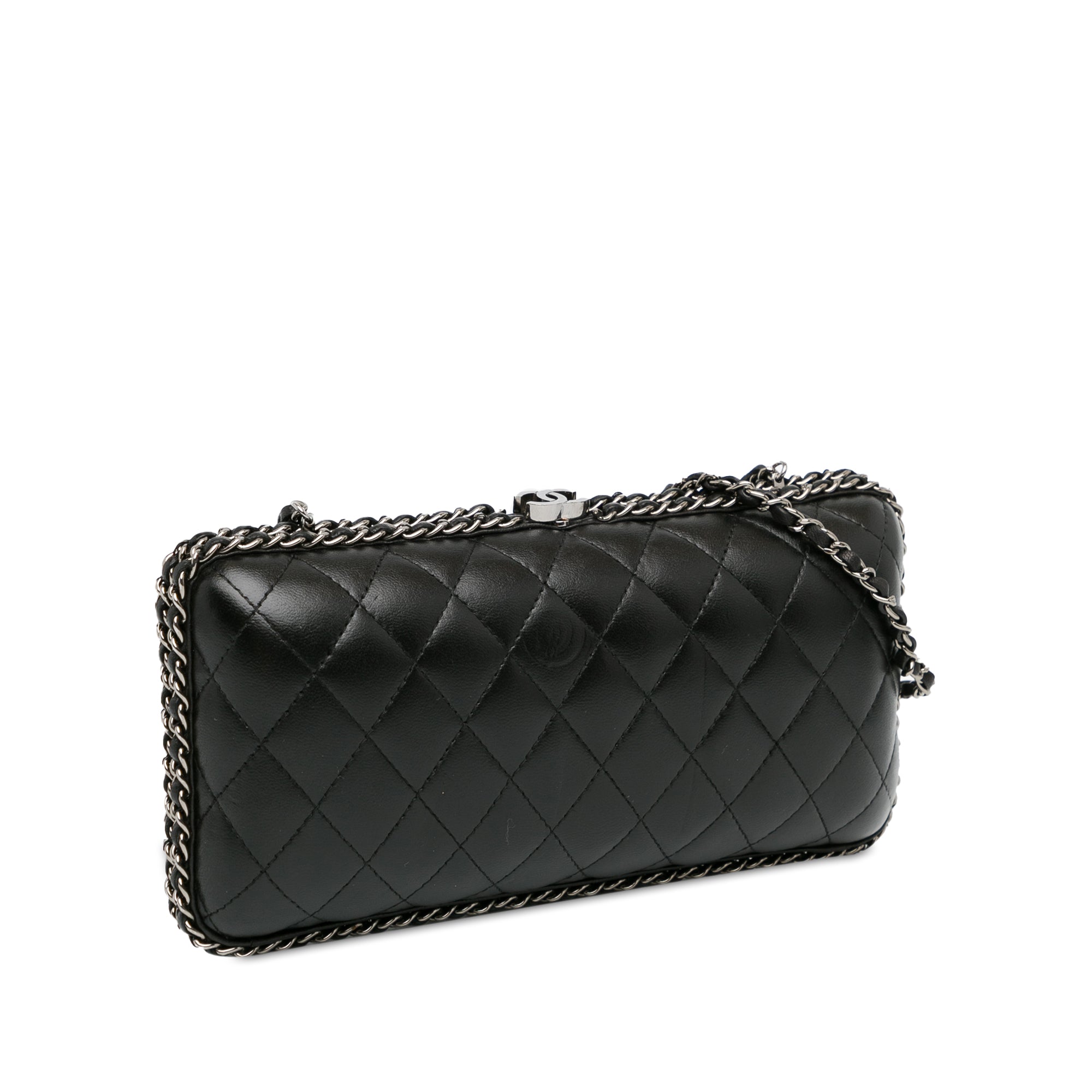 Quilted Lambskin Chain Around Clutch_1