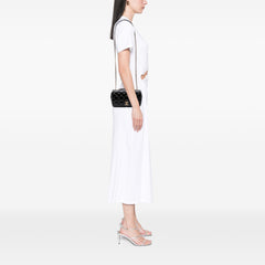 Paris-Salzburg Small Patent and Goatskin CC Eyelet Flap