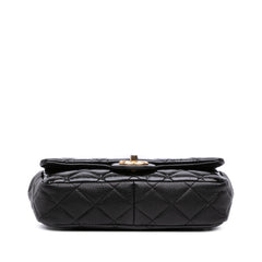 Paris-Salzburg Small Patent and Goatskin CC Eyelet Flap