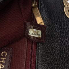 Paris-Salzburg Small Patent and Goatskin CC Eyelet Flap