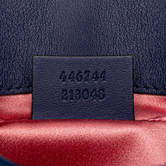 Mini GG Marmont Matelasse Velvet Flap Crossbody