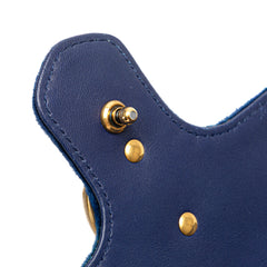Mini GG Marmont Matelasse Velvet Flap Crossbody