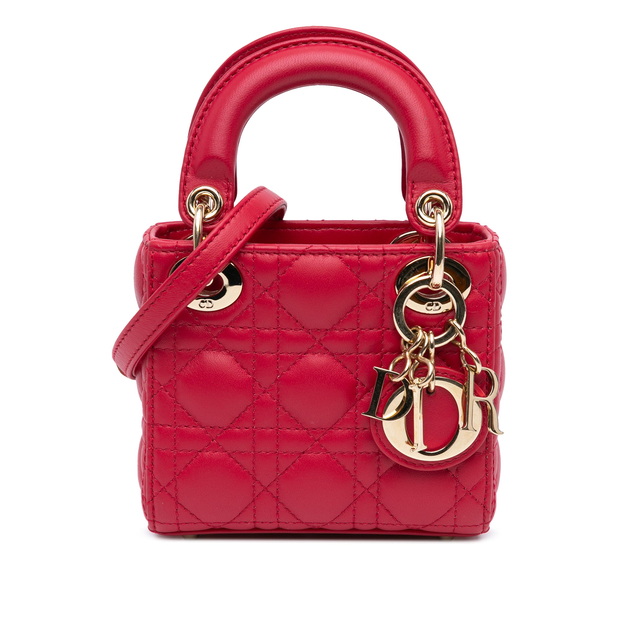 Micro Lambskin Cannage Lady Dior