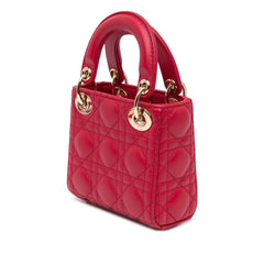 Micro Lambskin Cannage Lady Dior