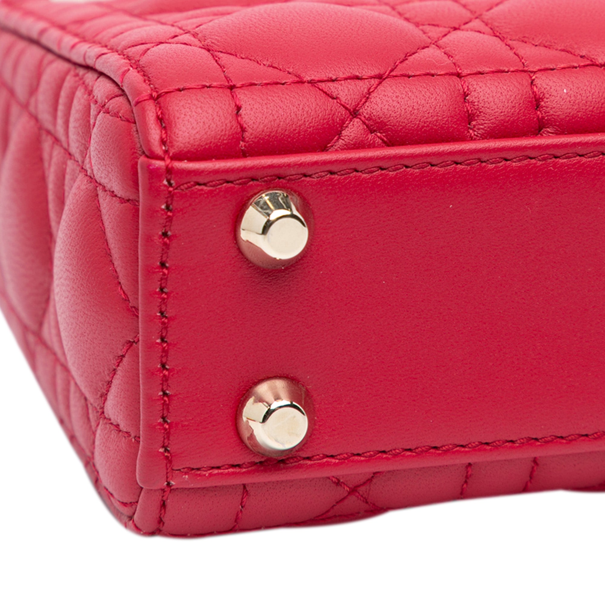 Micro Lambskin Cannage Lady Dior