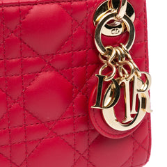 Micro Lambskin Cannage Lady Dior