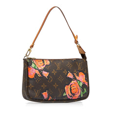 x Stephen Sprouse Monogram Roses Pochette Accessoires