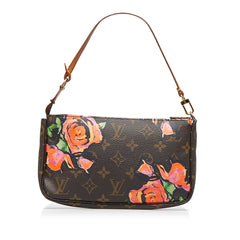 x Stephen Sprouse Monogram Roses Pochette Accessoires