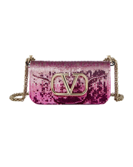 Valentino Garavani Rockstud Pouch Leather with Embossed Detail