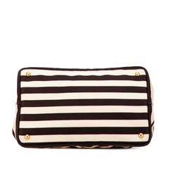 Canvas Canapa Righe Striped Satchel