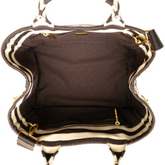 Canvas Canapa Righe Striped Satchel