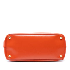 Medium Saffiano Vernice Galleria Double Zip Satchel