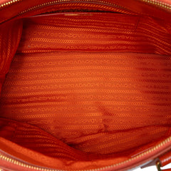 Medium Saffiano Vernice Galleria Double Zip Satchel