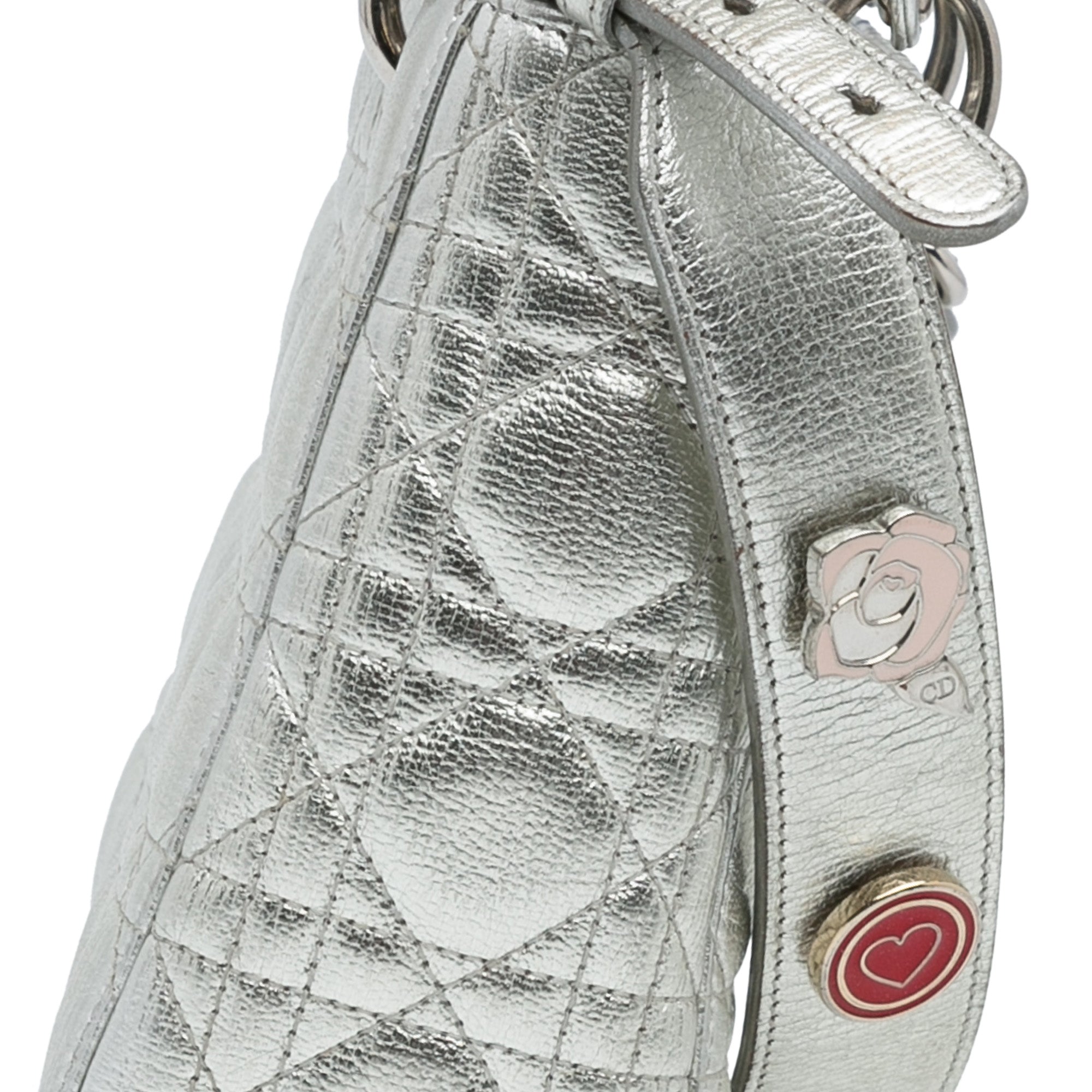 Small Metallic Grained Calfskin Cannage My ABCDior Lady Dior