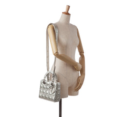 Small Metallic Grained Calfskin Cannage My ABCDior Lady Dior