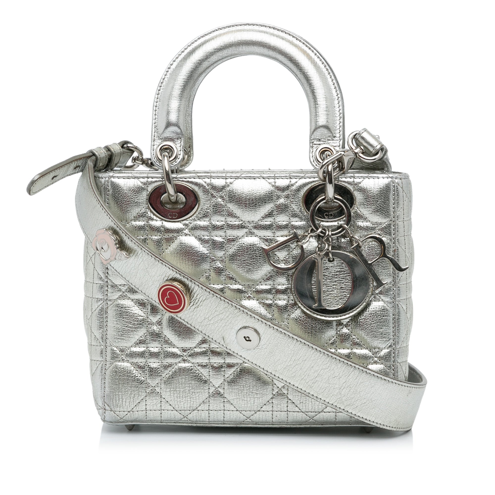 Small Metallic Grained Calfskin Cannage My ABCDior Lady Dior