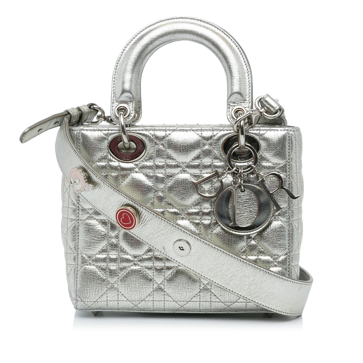 Small Metallic Grained Calfskin Cannage My ABCDior Lady Dior