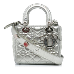 Small Metallic Grained Calfskin Cannage My ABCDior Lady Dior