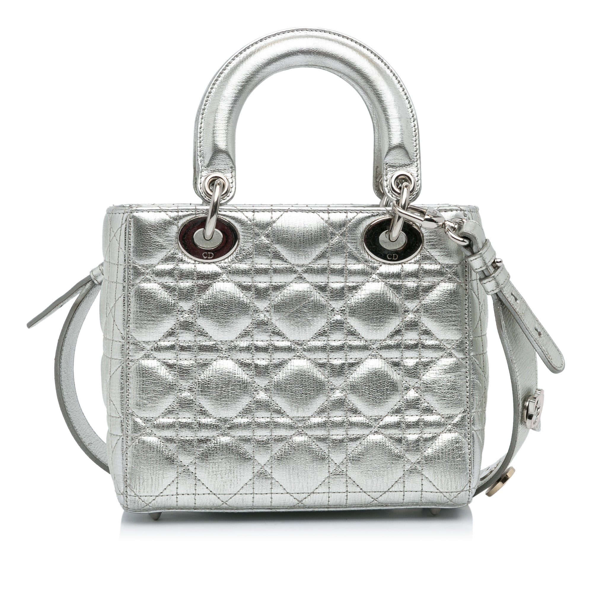 Small Metallic Grained Calfskin Cannage My ABCDior Lady Dior