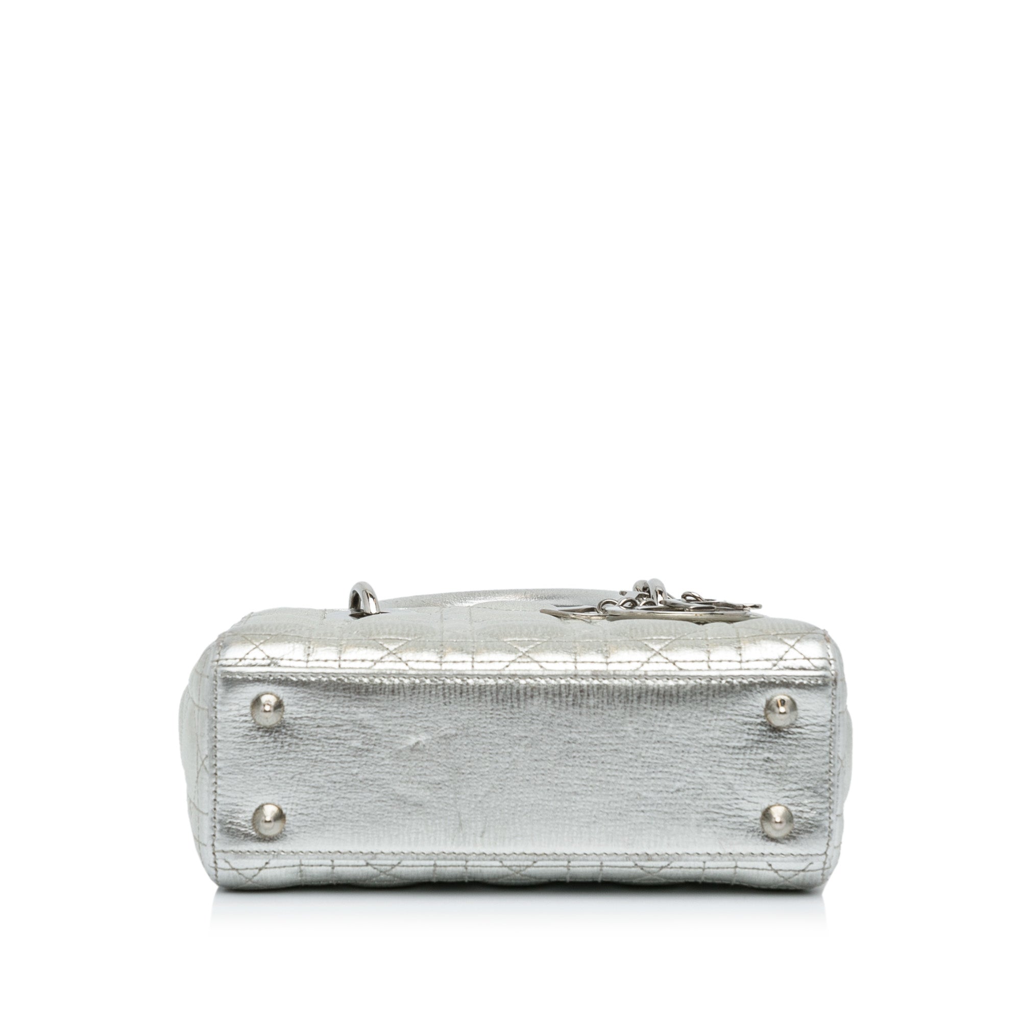 Small Metallic Grained Calfskin Cannage My ABCDior Lady Dior