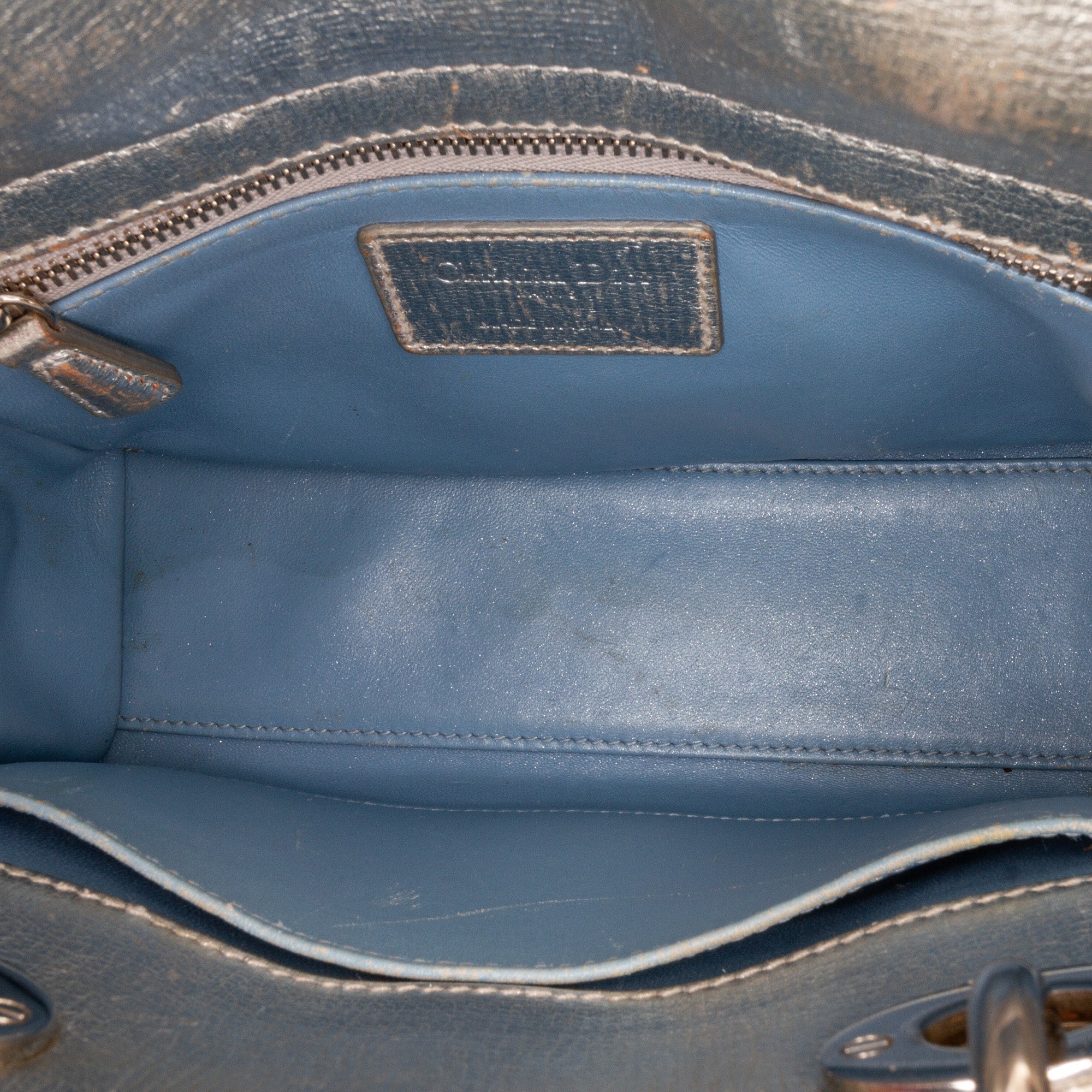 Small Metallic Grained Calfskin Cannage My ABCDior Lady Dior