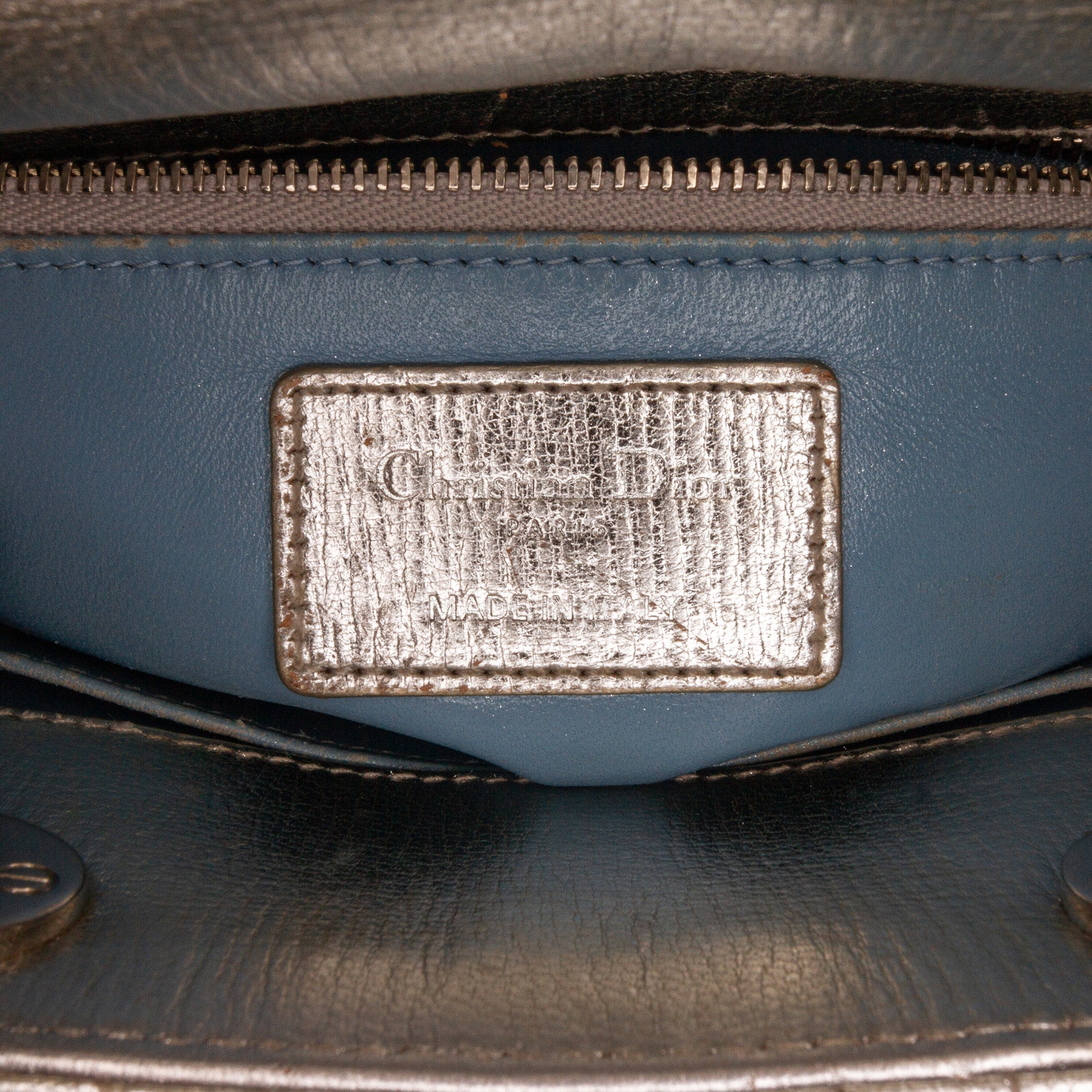 Small Metallic Grained Calfskin Cannage My ABCDior Lady Dior